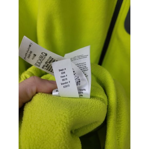 Eddie Bauer Ascent Full Zip Long Sleeve Fleece Lime Green Outdoor Size 2XL - Picture 7 of 9